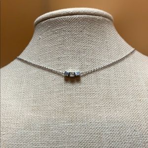 3 charm, 16 1/2 inch-silver necklace!  Brand new!